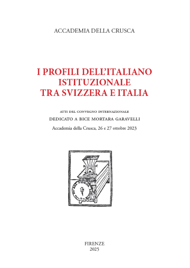 I profili dell'italiano istituzionale tra Svizzera e Italia